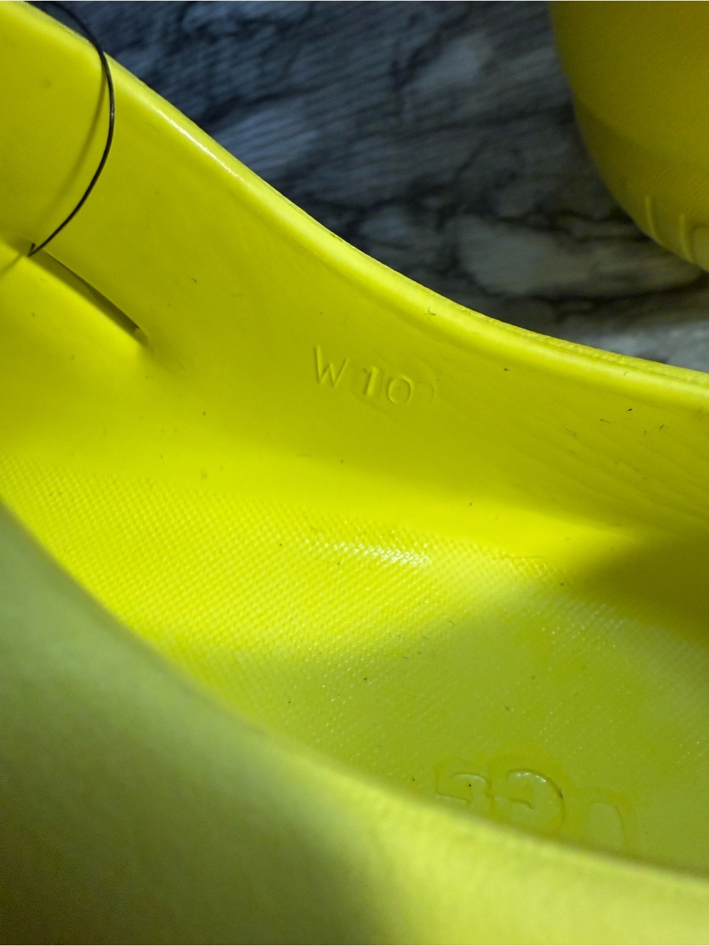 NWT Ugg Sport Yeah Clog Shoes - Bright Canary Yellow Womens Size 10 - Picture 7 of 8